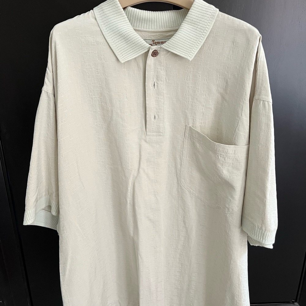 Tommy Bahama Cream Polo Shirt